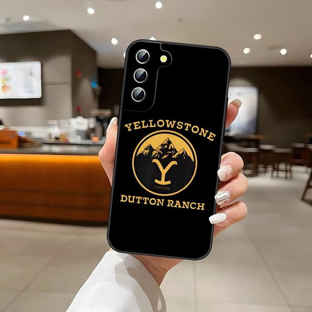 Handyhülle Yellowstone TV-Serie für Samsung Galaxy S24 Ultra S23 S22 S25 S20 FE S21 Plus A54 A34 A16 A53 in Schwarz - Bild 1