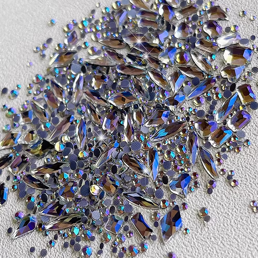 MAFANAILS Nagel-Strass-Charms, 150 Stück, Gold/Aurora Moonlight, Glänzend - Bild 2