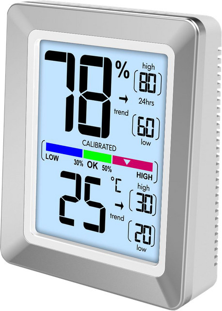 Techno Line WS 9460 Digitale Thermo-Hygro-Wetterstation in Weiß und Silber - Bild 1