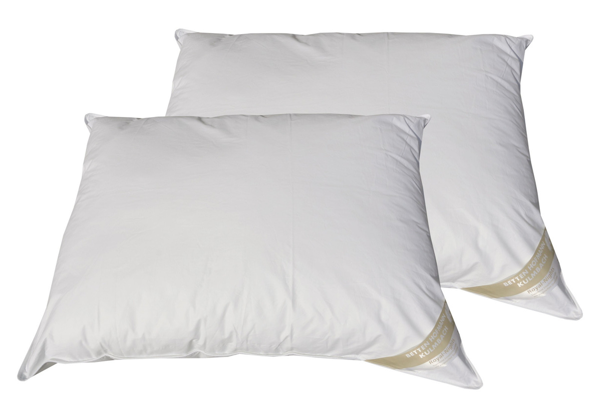 2er-Set Betten Hofmann Basic Allergiker Kopfkissen aus Baumwolle, Weiß, B/T/H: 70 x 90 cm - Bild 1