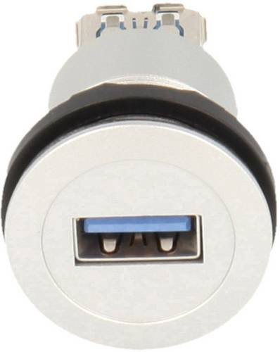 Georg Schlegel USB 3.0 Buchse A/A Twin Rund in Silberfarben - Bild 1