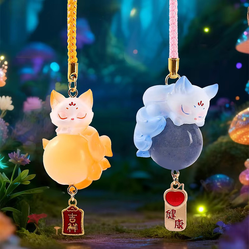 Bandai Neun-Schwänziger Fuchs Blind Box Kristallanhänger, Ornament - Bild 5