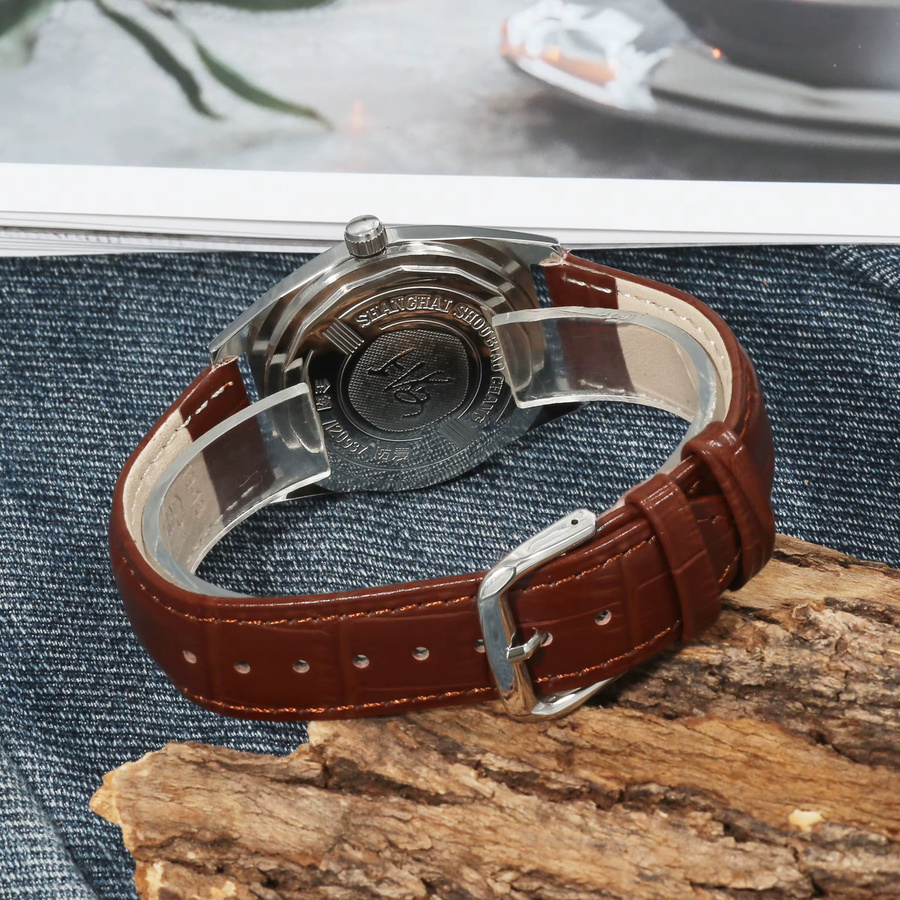 HEIMDALLR Armbanduhr, Handaufzug, Edelstahl, 36 mm, Blau, Herren - Bild 4
