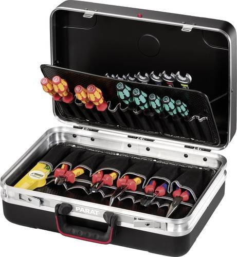 Parat ABS-Werkzeugkoffer SILVER Plus mit Bodenschale und Werkzeugtafeln, Schwarz/Silber, B: 46,0 cm, T: 17,0 cm, H: 31,0 cm, 25l - Bild 1