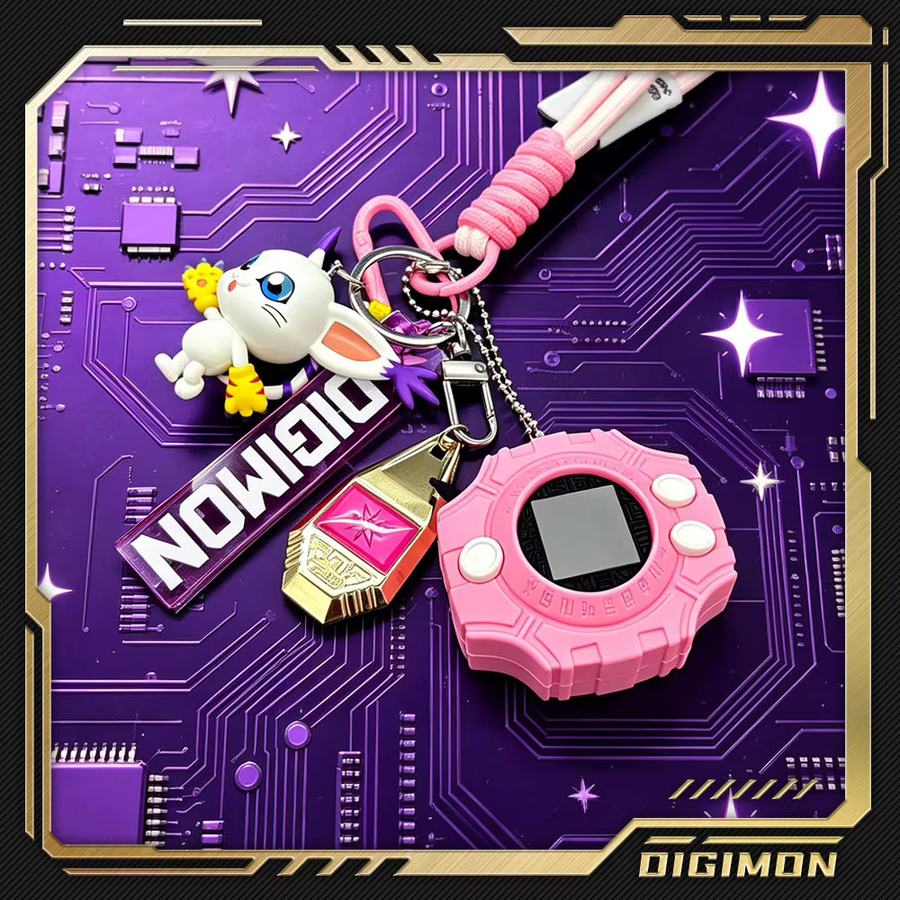 Bandai Schlüsselanhänger Digimon Adventure, Vierer-Set - Bild 2