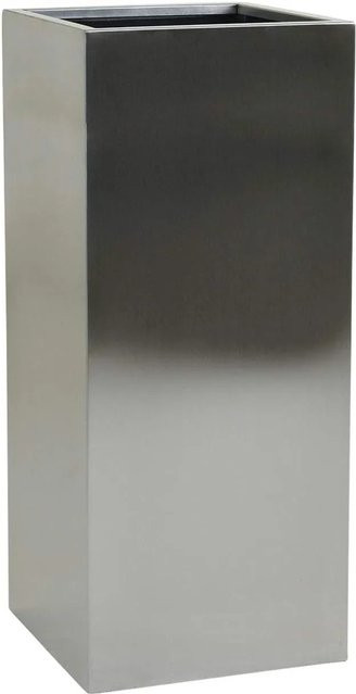 Vivanno Pflanzkübel Block in Edelstahl Gebürstet, B/T/H: 40 x 40 x 100 cm - Bild 1