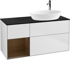 V&B Waschtischunterschrank Finion in Weiß lackiert, Breite: 120 cm, Tiefe: 50,1 cm, Höhe: 50,1 cm - Bild 1