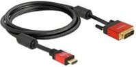 Delock HDMI auf DVI Adapterkabel Schwarz 1,80 m - Bild 2