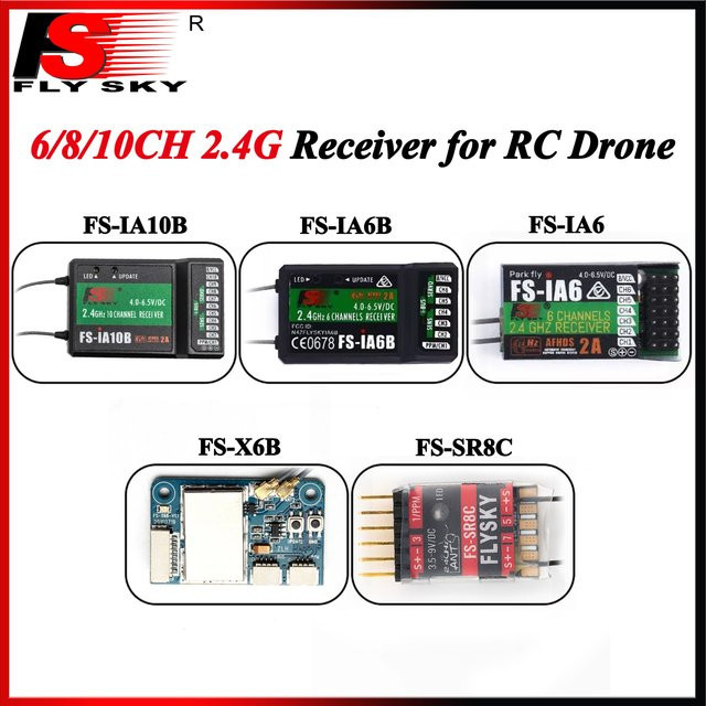NeebRC Empfänger für RC Quadcopter Drone Flugzeug, Schwarz - Bild 1
