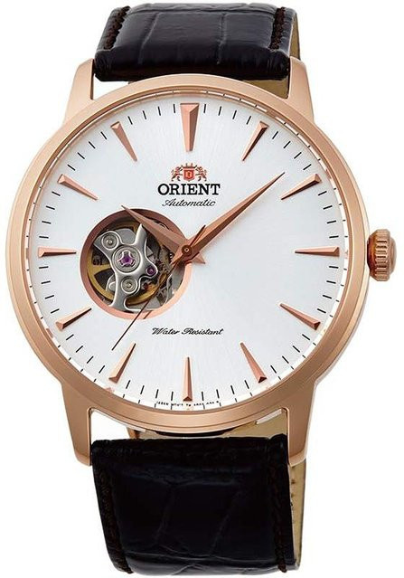 Orient Herrenuhr Automatik, Edelstahl, 41 mm, Leder, Silber - Bild 1