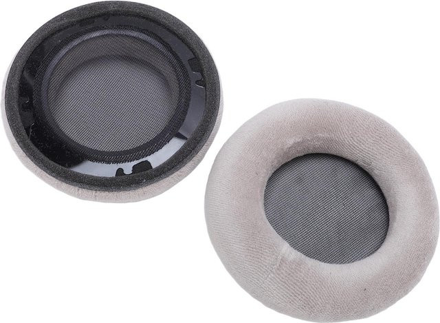 DIYelecs Ersatz-Ohrpolster aus Samt und Memory Foam für K701 K702 Q701 Q702 K601 K612 K712 Kopfhörer in Grau - Bild 1