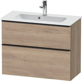 Duravit Waschtischunterschrank D-Neo Compact, wandhängend, Weiß Matt, B/T/H: 81 x 37,2 x 62,5 cm - Bild 1