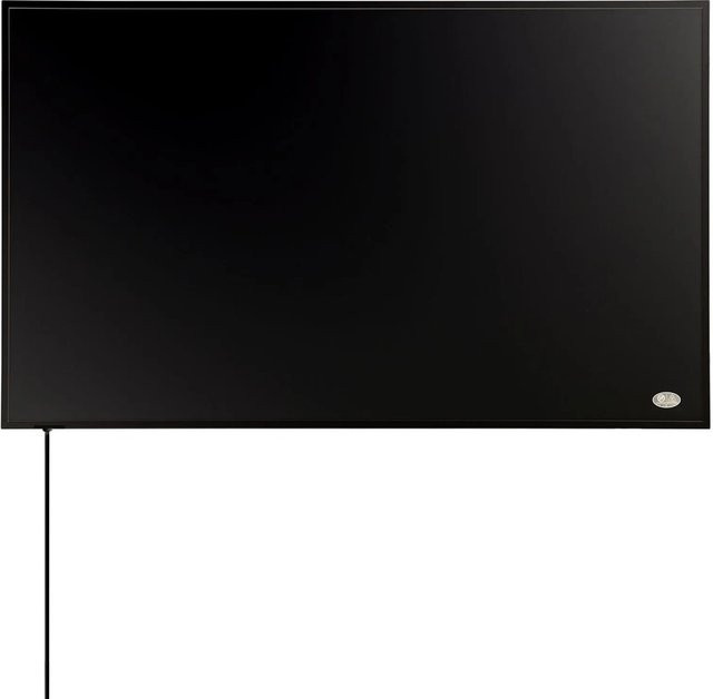 Könighaus Infrarotheizung Black Edition 800 W Schwarz mit Kabelausgang Quer Rechts - Bild 1