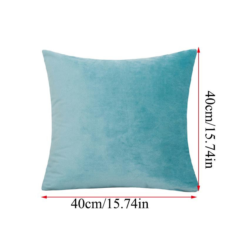 Yiran Furniture Kissenbezug aus Samt in Weinrot, B/B: 40 x 40 cm - Bild 2