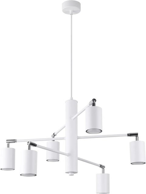 Sollux Lighting Kronleuchter Lemmi modern Weiß aus Stahl mit GU10 Fassung - Bild 1