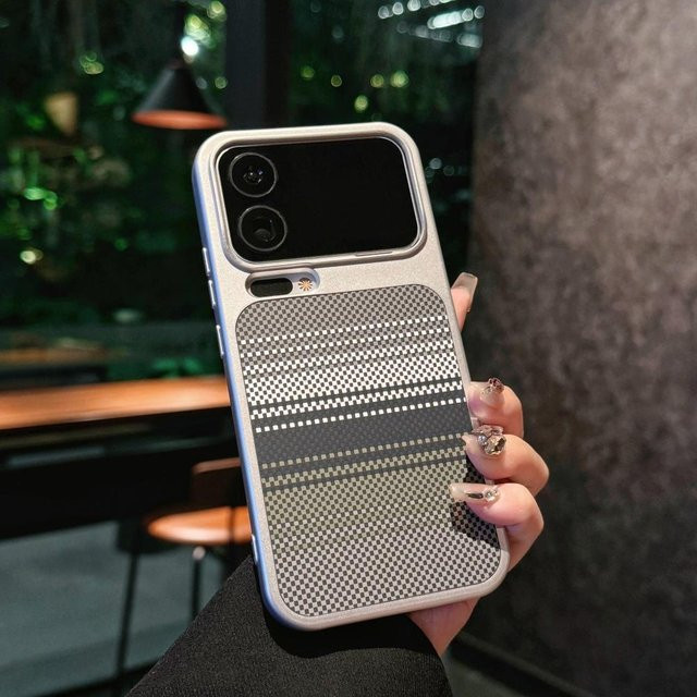 Magnetische Handyhülle mit Karbonfaser-Muster für Xiaomi Mi 17 Pro Max, 15, 14 Pro und 14 in Grau, stoßfest und kompatibel mit kabellosem Laden - Bild 1