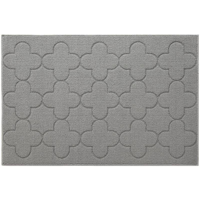 Rutschfeste Eingangsmatte aus Polyester zur Staubentfernung, B/B: 60 x 90 cm - Bild 2