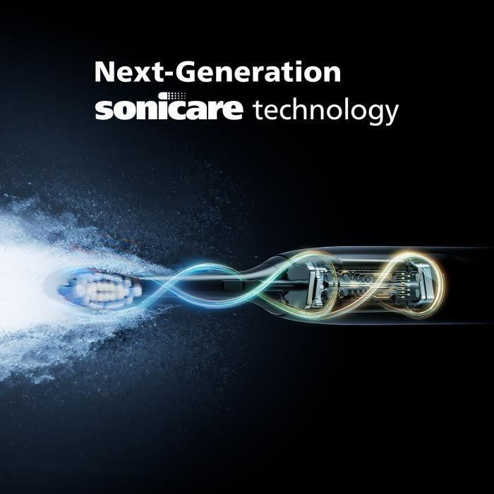 Philips Sonicare 7100 Serie HX7429/02 Elektrische Zahnbürsten Doppelpack in Weiß und Schwarz - Bild 3