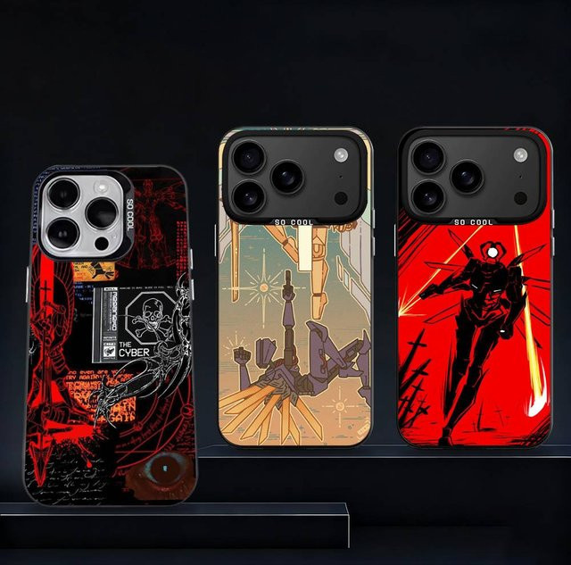 Handyhülle U-Ultrakill Cool für iPhone 11 bis 17 Pro Max Plus Air Mini in Mattschwarz von IMD - Bild 1