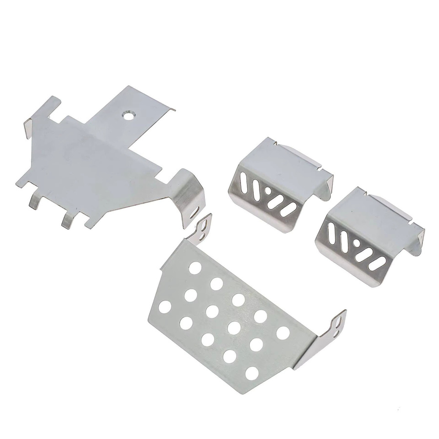 WLtoys Edelstahl-Chassispanzerung LY207, RC Off-Road-Autozubehör, Metall, Grau - Bild 2