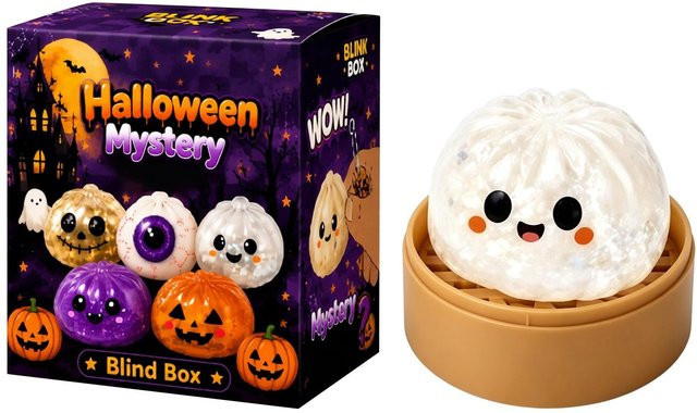 heima C Stressball, Halloween-Set mit Dampfer-Design, black - Bild 1
