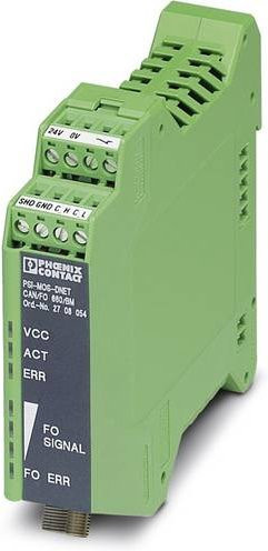 Phoenix Contact LWL-Konverter PSI-MOS-DNET CAN/FO 660/BM in Grün - Bild 1