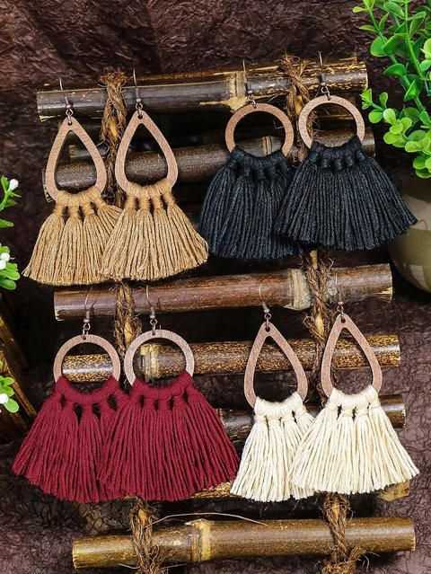 Lucky Star Jewelry Ohrringe, Holz, Mehrfarbig, Damen - Bild 1