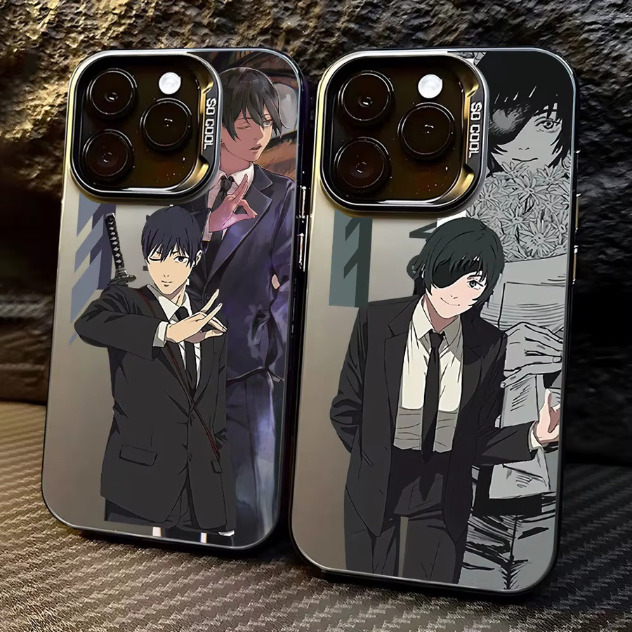 Mans Rese Makima Handyhülle für Samsung Galaxy A17 A16 A35 A55 A25 A05S A15 A56 A54 A36 A34 A24 A26 A04 4G 5G in Schwarz und Multicolour Matt - Bild 1