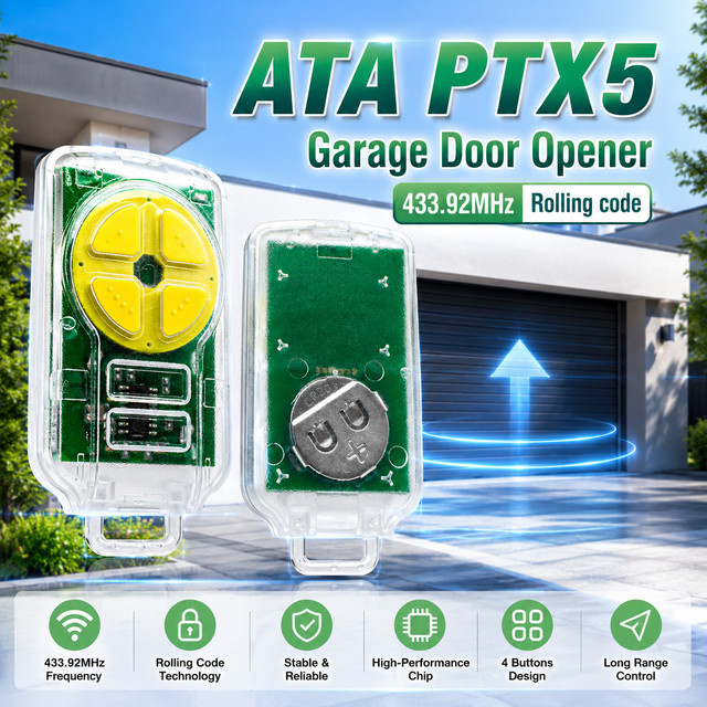 ATA PTX5 TrioCode GDO Garagentor-Fernbedienung mit Rolling-Code-Technologie 433,92MHz - Bild 1
