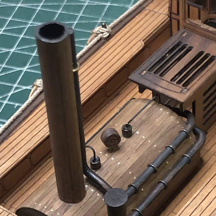 AT 99 MODEL Dampfboot-Version, RC-Schiff, ferngesteuert, Holzkonstruktions-Modellbausatz - Bild 3