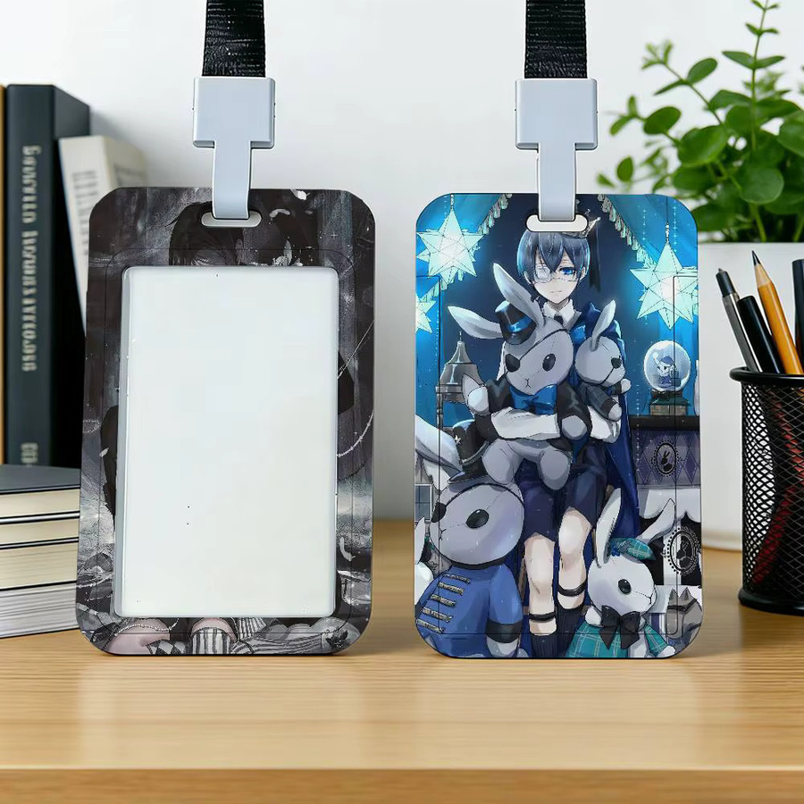 Anime Black Butler Kartenhalter mit Schlüsselband und Namensschild für Ausweise in Multicolour - Bild 1