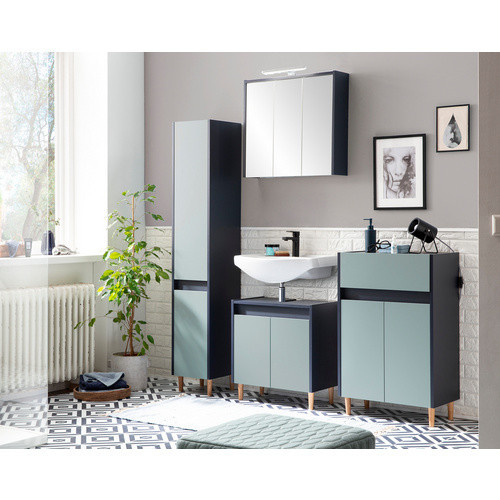 Schildmeyer Hochschrank Lovis in Blau, B/H: 30,2 x 170 cm - Bild 3