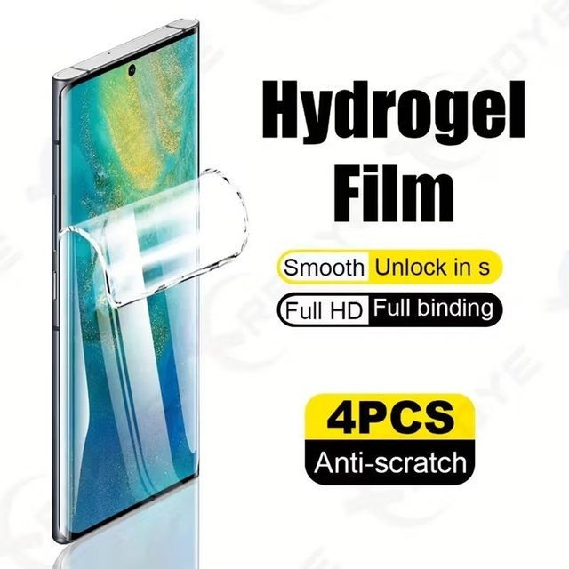 4er-Pack Hydrogel-Displayschutzfolien für Samsung Galaxy S22, S23, S24 Ultra und FE, transparent - Bild 1