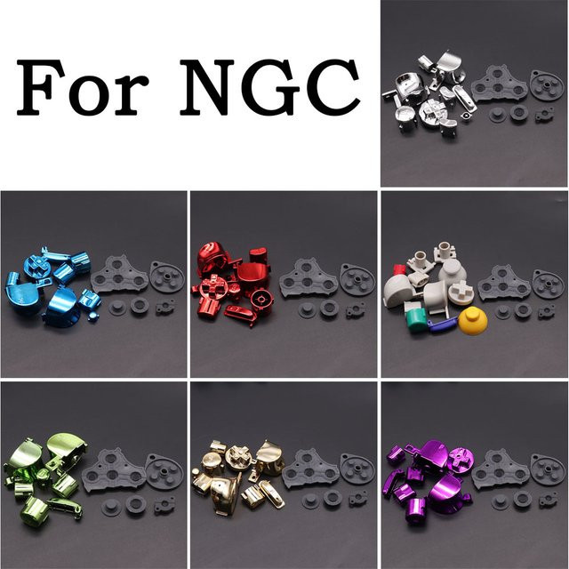 Silikon Ersatz-Tastenpads für NGC Game Controller mit ABXY Z L R Tasten als Gummi-Membran-Zubehör von TingDong - Bild 1