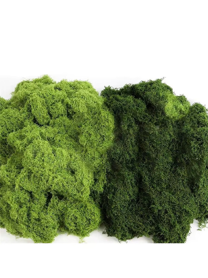 ABUH Kunstmoos für Bastelarbeiten und Dekoration, 400 g, Hellgrün und Dunkelgrün - Bild 7