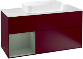 V&B Waschtischunterschrank Finion mit Regal links, lackiert, Breite: 120 cm, Tiefe: 50,1 cm, Höhe: 50,1 cm - Bild 1