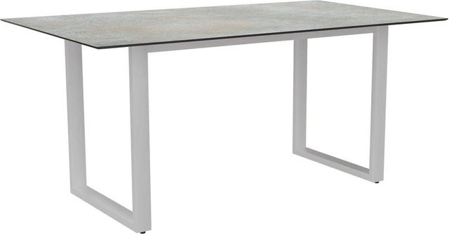 Stern Kufentisch Silverstar 2.0 Dekor Quartz aus Aluminium in Weiß B: 160 cm, T: 90 cm - Bild 1