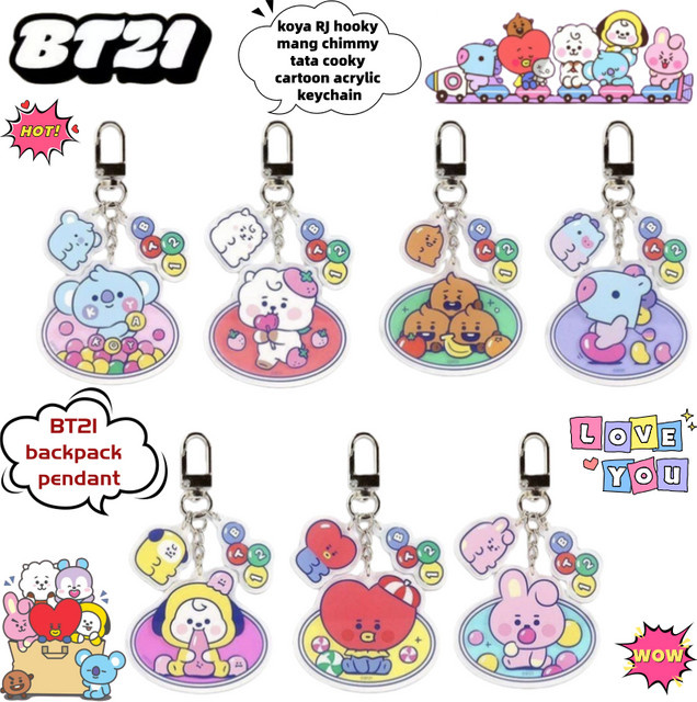 LINE FRIENDS Acryl-Schlüsselanhänger, BT21, Unisex - Bild 1