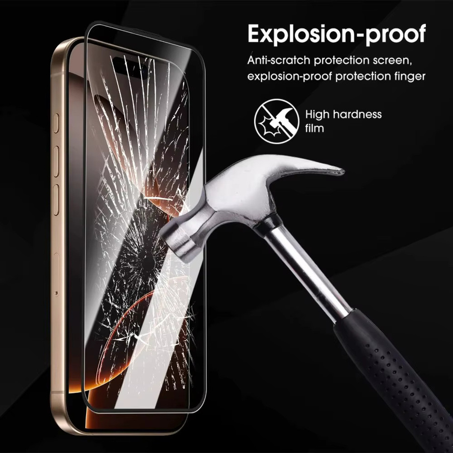3er-Set Anti-Spy Vollbildschutzglas für Apple iPhone 17 16 15 14 13 Pro Max 17 Air 16e 15 14 Plus 12 11 Pro XR XS in Transparent - Bild 3