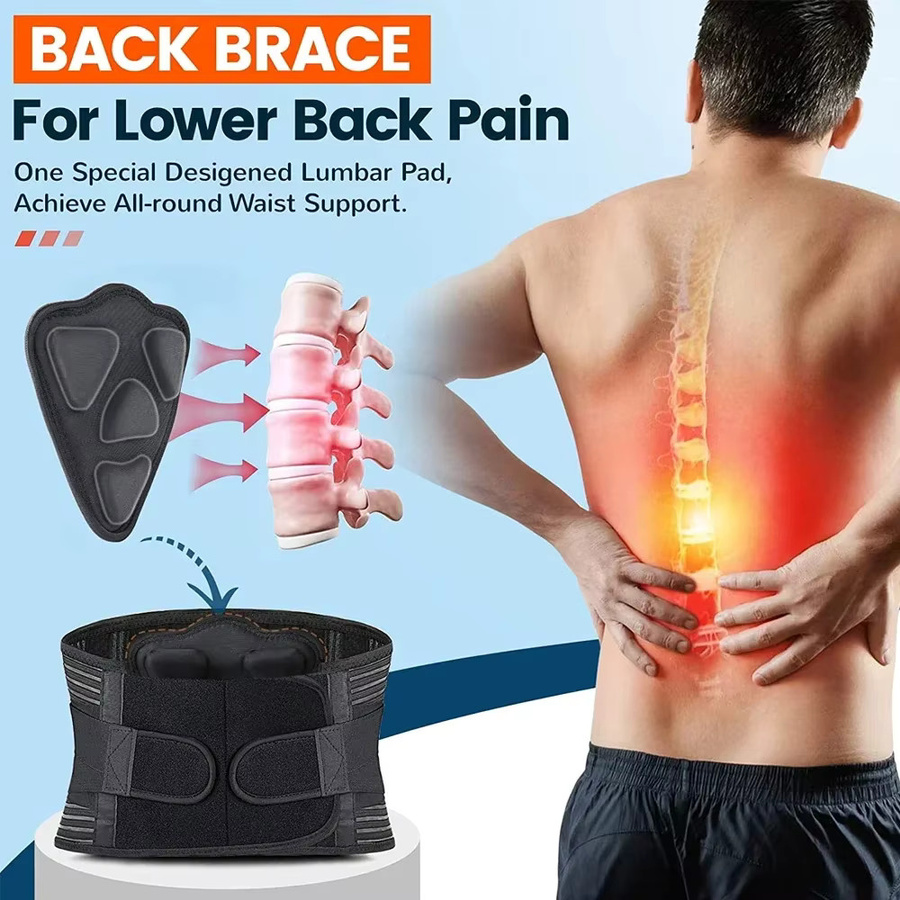 BYEPAIN Rückenbandage mit Lendenpolster und Mesh-Design - Bild 3