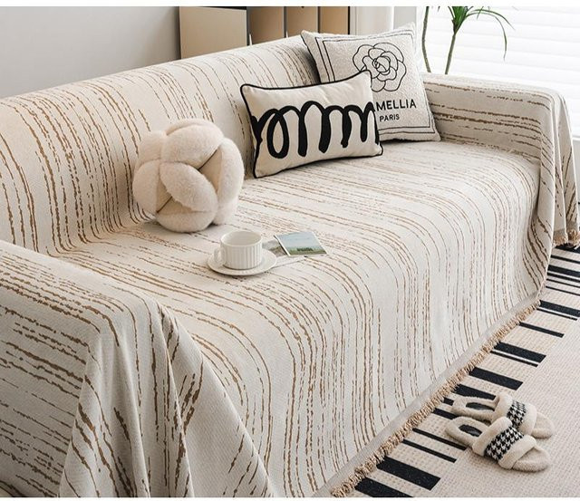 Super Six Chenille Sofabezug, rutschfest und fleckenabweisend, B/T: 180 x 130 cm - Bild 1