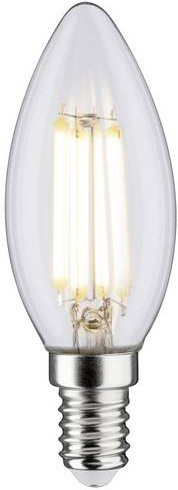 Paulmann LED Filament Kerzenlampe E14 6,5W Warmweiß Transparent Durchmesser: 3,5 cm, Höhe: 9,7 cm - Bild 1