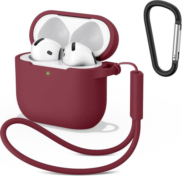 Silikon-Schutzhülle für Apple AirPods 4 in Rot - Bild 1