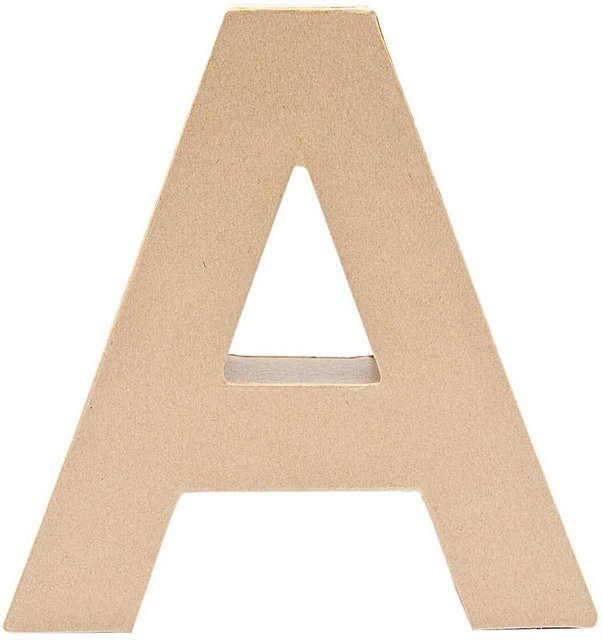 Rico Design 3D Papp-Buchstabe A stehend für den Tisch, Höhe: 17,5 cm - Bild 1