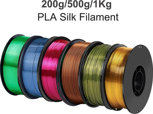 3D Maliang Seide PLA 3D-Filament 1,75mm für FDM-Drucker in Weiß und Mehrfarbig - Bild 1