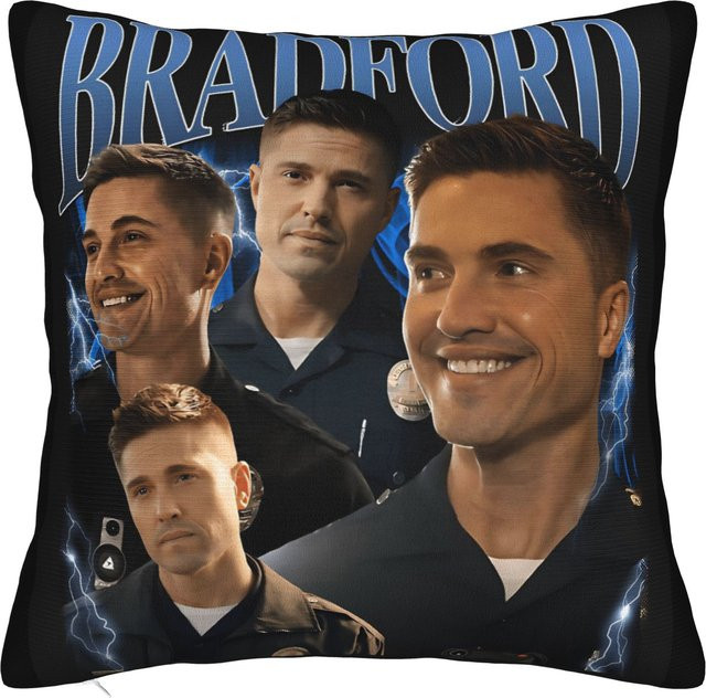 Tim Bradford Kissenbezug aus Polyester, Modernes Design, Multicolour, B/B: 45 x 45 cm - Bild 1