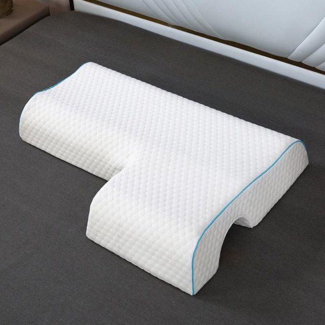 Memory Foam Kissen für Paare mit Armlehne zur Linderung von Nackenschmerzen, B/B/H: 65 x 49 x 12 cm - Bild 1