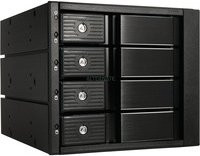SilverStone SST-FS304-12G Wechselrahmen für SATA in Silber und Schwarz - Bild 1