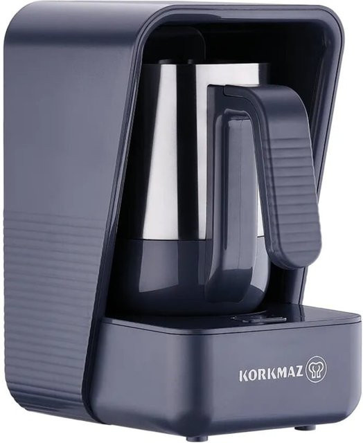 Korkmaz Moderna Kaffeemaschine mit automatischer Abschaltung in Silber und Blau, 400W, 1,25 l - Bild 1