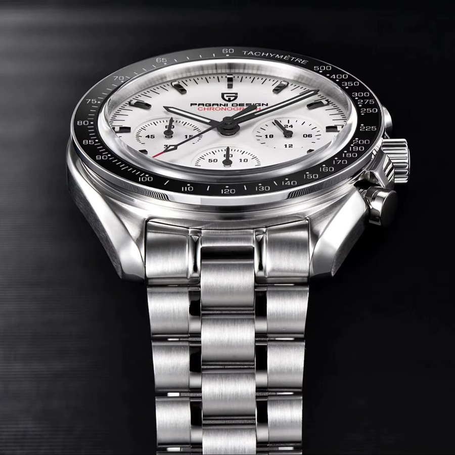 PAGANI DESIGN Chronograph Armbanduhr, Quarz, Edelstahl, Herren - Bild 5